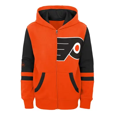 Philadelphia Flyers dětská mikina s kapucí faceoff colorblocked fleece full-zip