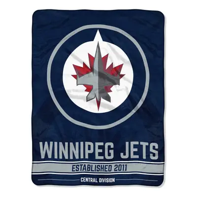 Winnipeg Jets deka Plush Micro Throw Logo