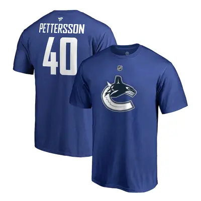 Vancouver Canucks pánské tričko Elias Pettersson #40 Authentic Stack Name & Number