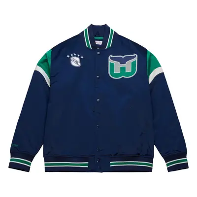 Hartford Whalers pánská bunda NHL Heavyweight Satin Jacket