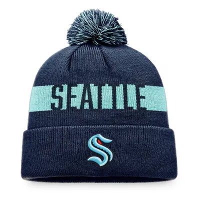 Seattle Kraken zimní čepice Fundamental Beanie Cuff with Pom