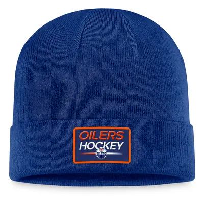 Edmonton Oilers zimní čepice Authentic Pro Prime Cuffed Beanie blue