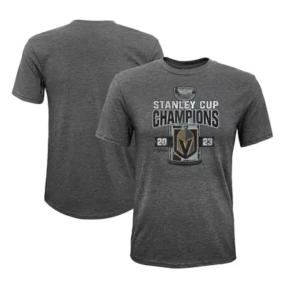 Vegas Golden Knights dětské tričko 2023 Stanley Cup Champions Tri-Blend grey