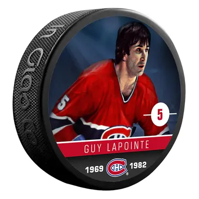 Montreal Canadiens puk Guy Lapointe #5 Souvenir Collector Hockey Puck