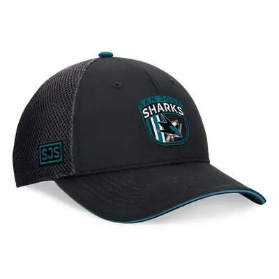 San Jose Sharks čepice baseballová kšiltovka 2024 Draft NHL On Stage Trucker Adjustable Hat