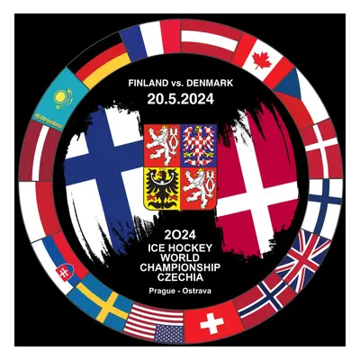 Hokejové reprezentace puk Ice Hockey World Championship Czechia MS 2024 Dueling 20.5.2024 Finlan