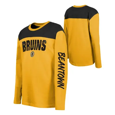 Boston Bruins dětské tričko s dlouhým rukávem Unbeaten Run Ls Crew Nk Tee