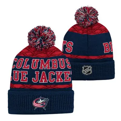 Columbus Blue Jackets dětská zimní čepice Puck Pattern Cuffed