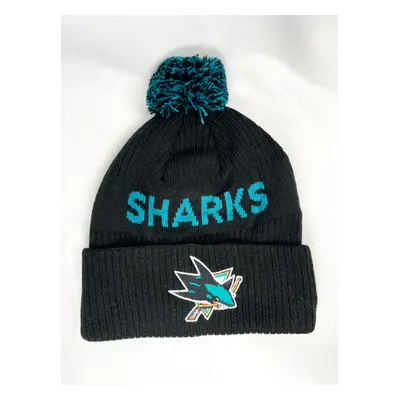 San Jose Sharks dětská zimní čepice Cufed Knit With Pom