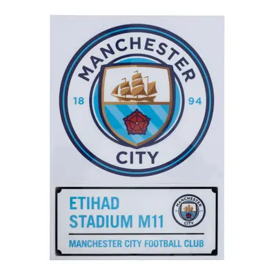 Manchester City samolepky A4 Car Decal