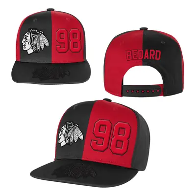 Chicago Blackhawks dětská čepice baseballová kšiltovka Connor Bedard Pandemonium Tonal Flat Brim