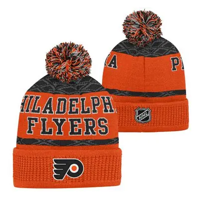 Philadelphia Flyers dětská zimní čepice Puck Pattern Cuffed