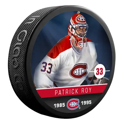 Montreal Canadiens puk souvenir collector hockey puck Patrick Roy #33