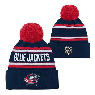 Columbus Blue Jackets dětská zimní čepice Wordmark Cuffed Pom