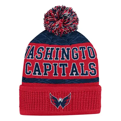 Washington Capitals dětská zimní čepice puck pattern cuffed