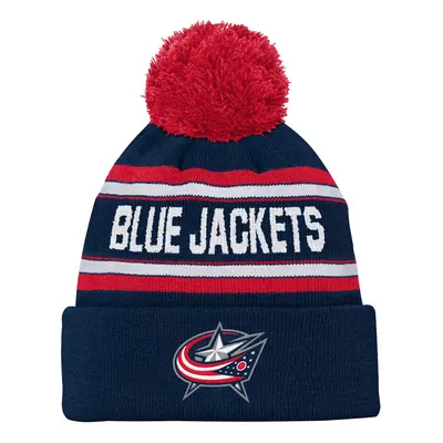 Columbus Blue Jackets dětská zimní čepice Jacquard Cuffed Knit With Pom