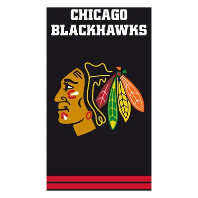 Chicago Blackhawks plážová osuška black