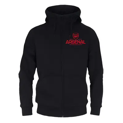 FC Arsenal pánská mikina s kapucí Zip black