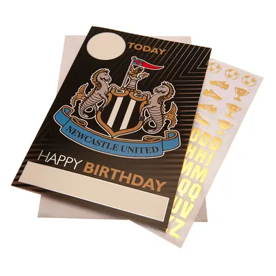 Newcastle United narozeninové přání se samolepkami Hope you have a fantastic birthday!