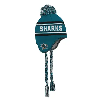 San Jose Sharks dětská zimní čepice Jacquard Tassel