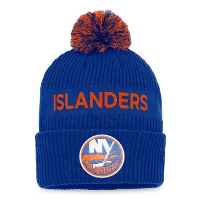 New York Islanders dětská zimní čepice NHL Draft Authentic Pro Cuffed Knit Hat with Pom