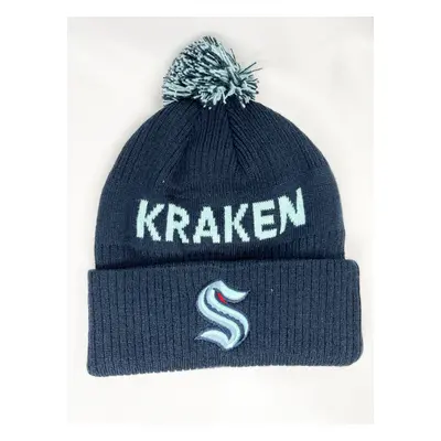 Seattle Kraken dětská zimní čepice Cufed Knit With Pom