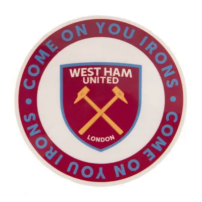 West Ham United samolepka Single Car Sticker COYI