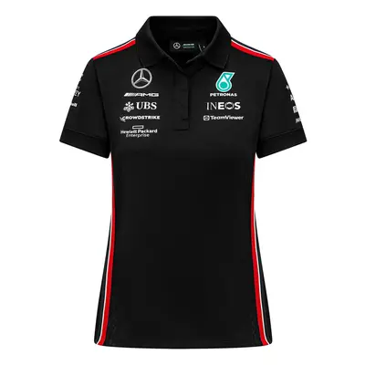 Mercedes AMG Petronas dámské polo tričko official black F1 Team 2023