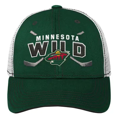 Minnesota Wild čepice baseballová kšiltovka Lockup Meshback Adjustable