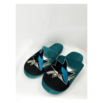 San Jose Sharks pánské pantofle Team Logo Staycation Slipper