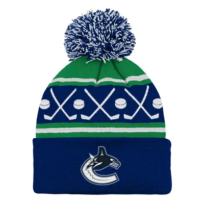 Vancouver Canucks dětská zimní čepice Face-Off Cuff Pom