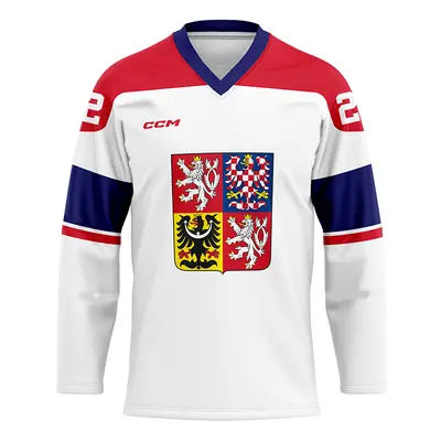 Hokejové reprezentace hokejový dres Martin Nečas #98 CCM Czech republic white