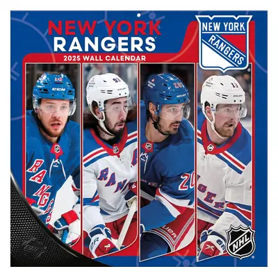 New York Rangers kalendář 2025 Wall Calendar