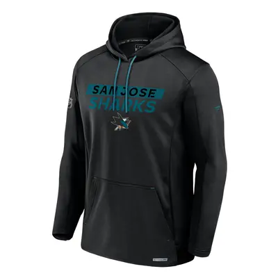 San Jose Sharks pánská mikina s kapucí AP Rink Poly Fleece Pullover Hood