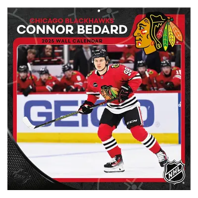 Chicago Blackhawks kalendář Connor Bedard 2025 Wall Calendar