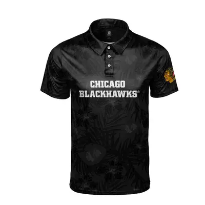 Chicago Blackhawks pánské polo tričko Floral Wordmark