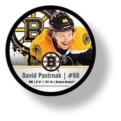 Boston Bruins puk David Pastrňák #88 NHLPA