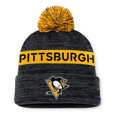 Pittsburgh Penguins zimní čepice Authentic Pro Rink Beanie Cuff With POM