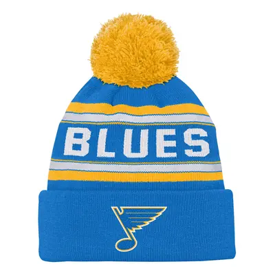 St. Louis Blues dětská zimní čepice 3Rd Jersey Jacquard Cuff Pom