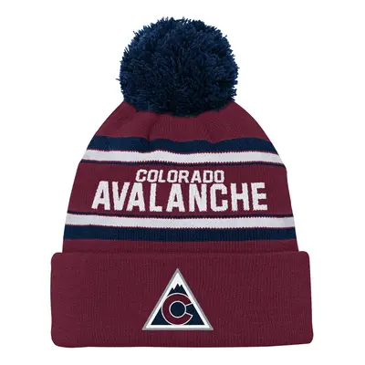 Colorado Avalanche dětská zimní čepice 3Rd Jersey Jacquard Cuff Pom