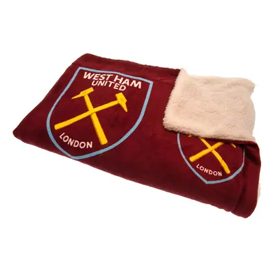 West Ham United deka Sherpa Fleece Blanket