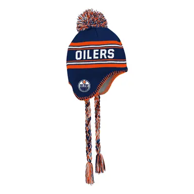 Edmonton Oilers dětská zimní čepice Jacquard Tassel Knit With Pom