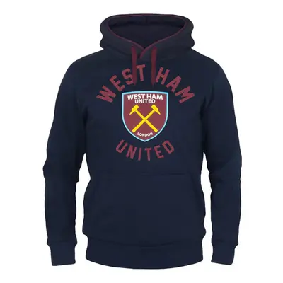 West Ham United pánská mikina s kapucí Graphic navy blue