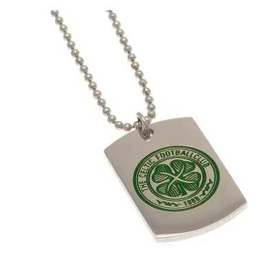 FC Celtic řetízek na krk se psí známkou Enamel Crest Dog Tag & Chain