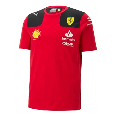 Ferrari pánské tričko Leclerc official red F1 Team 2023