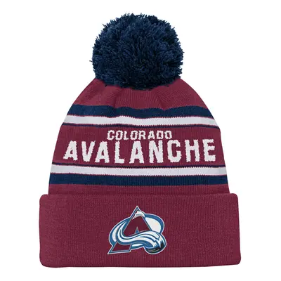 Colorado Avalanche dětská zimní čepice Jacquard Cuffed Knit With Pom