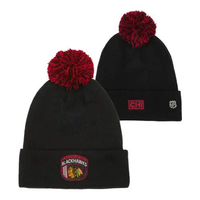 Chicago Blackhawks dětská zimní čepice Draft Beanie Cuff With Pom