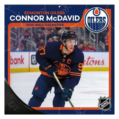 Edmonton Oilers kalendář Connor McDavid #97 2025 Wall Calendar