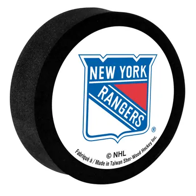 New York Rangers pěnový puk white Sher-Wood