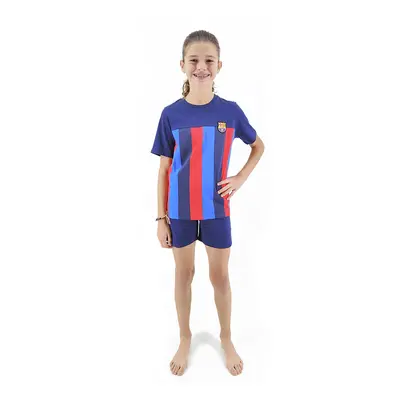 FC Barcelona dětské pyžamo Short Stripes